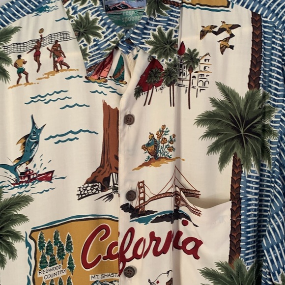 Reyn Spooner shirt California map mens size M - Picture 7 of 8